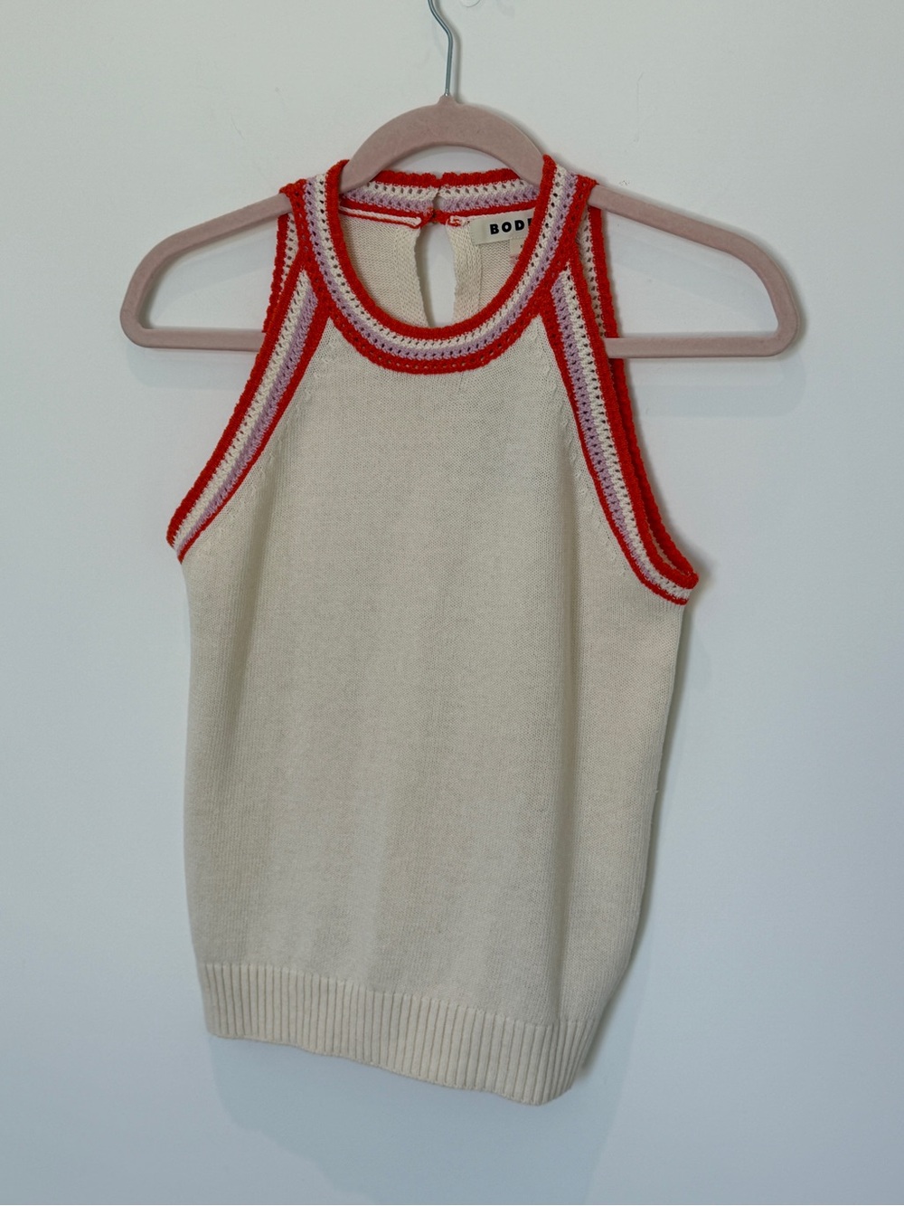 Boden Cream Knit Halter top - Picture 3 of 7
